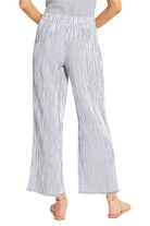 28" Pinstripe Gauze Wide-Leg Pant - Back - Ella Where She Shops