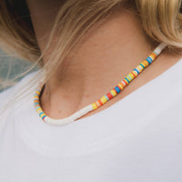 Manu Bay Surfer Necklace, Rainbow