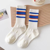 Striped Mid-Calf Socks