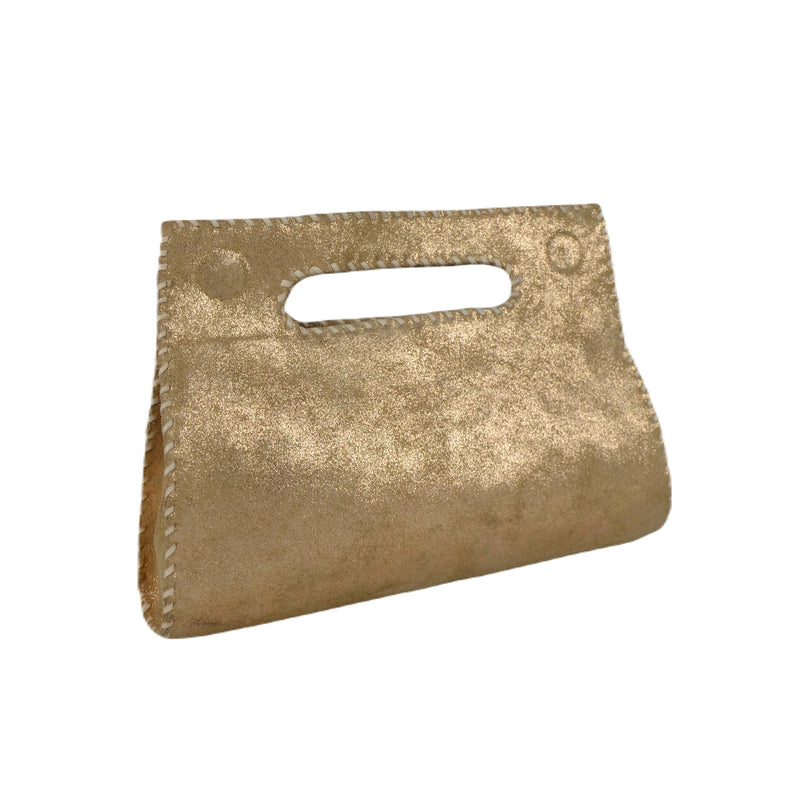 Mia Clutch Suede and Leather