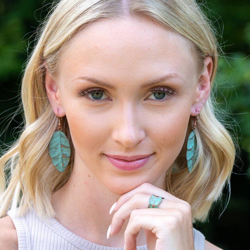 Copper Patina Earrings