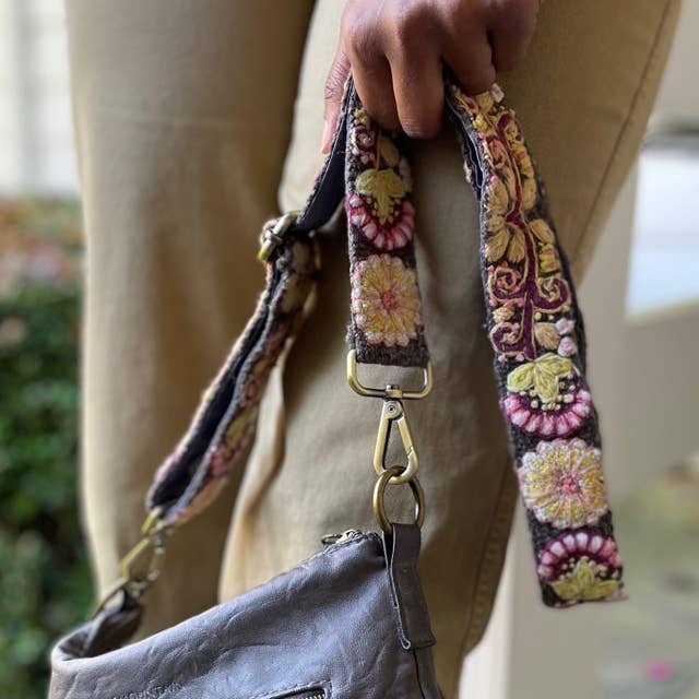 Embroidered Adjustable Bag Strap