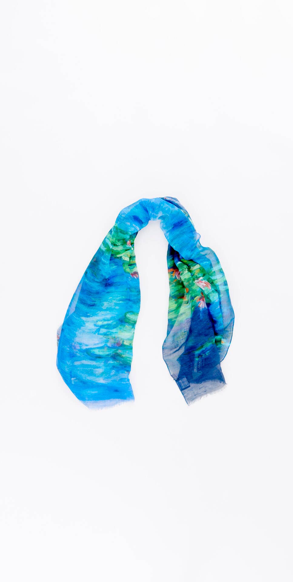 OTRACOSA - Scarf Linen/Cotton - Otra Cosa - Claude Monet Waterlilies -