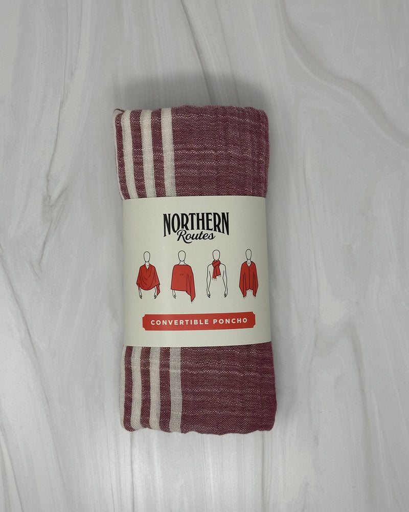 Cranberry Convertible Poncho