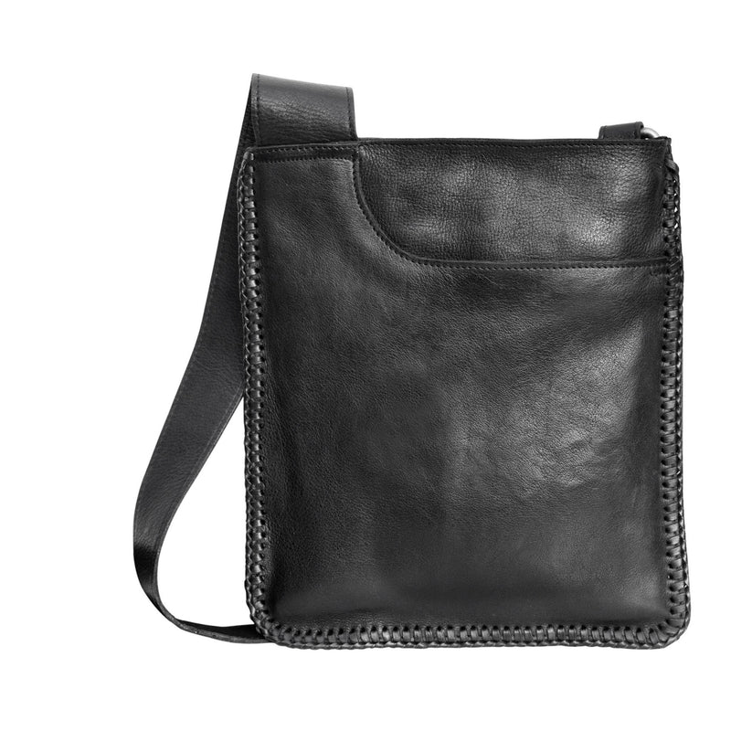 Brynn Leather Crossbody: Denim