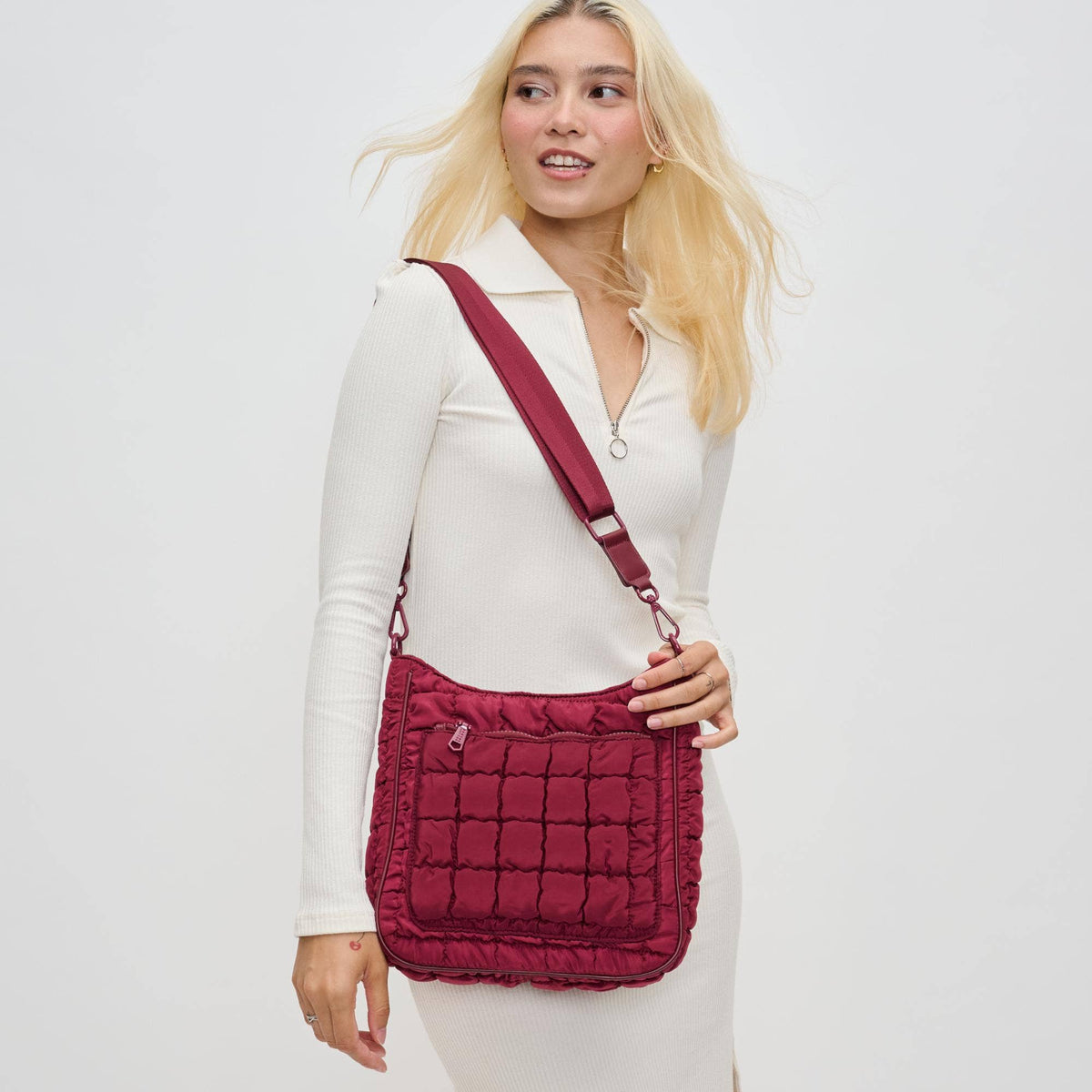 Quilted Nylon Puffer Crossbody