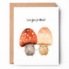 Love You Mushroom Greeting Card