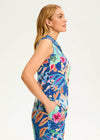 Printed eyelet shirt