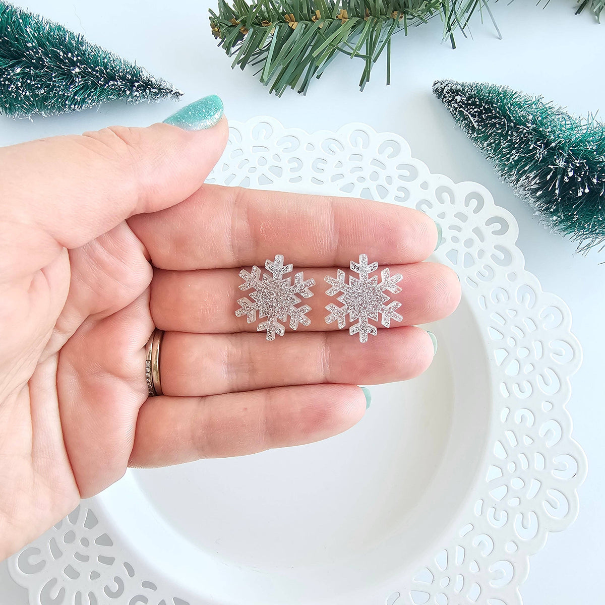 Snowflake Studs Christmas tree