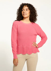 Scalloped Hem Sweater