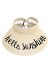 Hello Sunshine Straw Visor