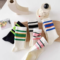 Striped Mid-Calf Socks