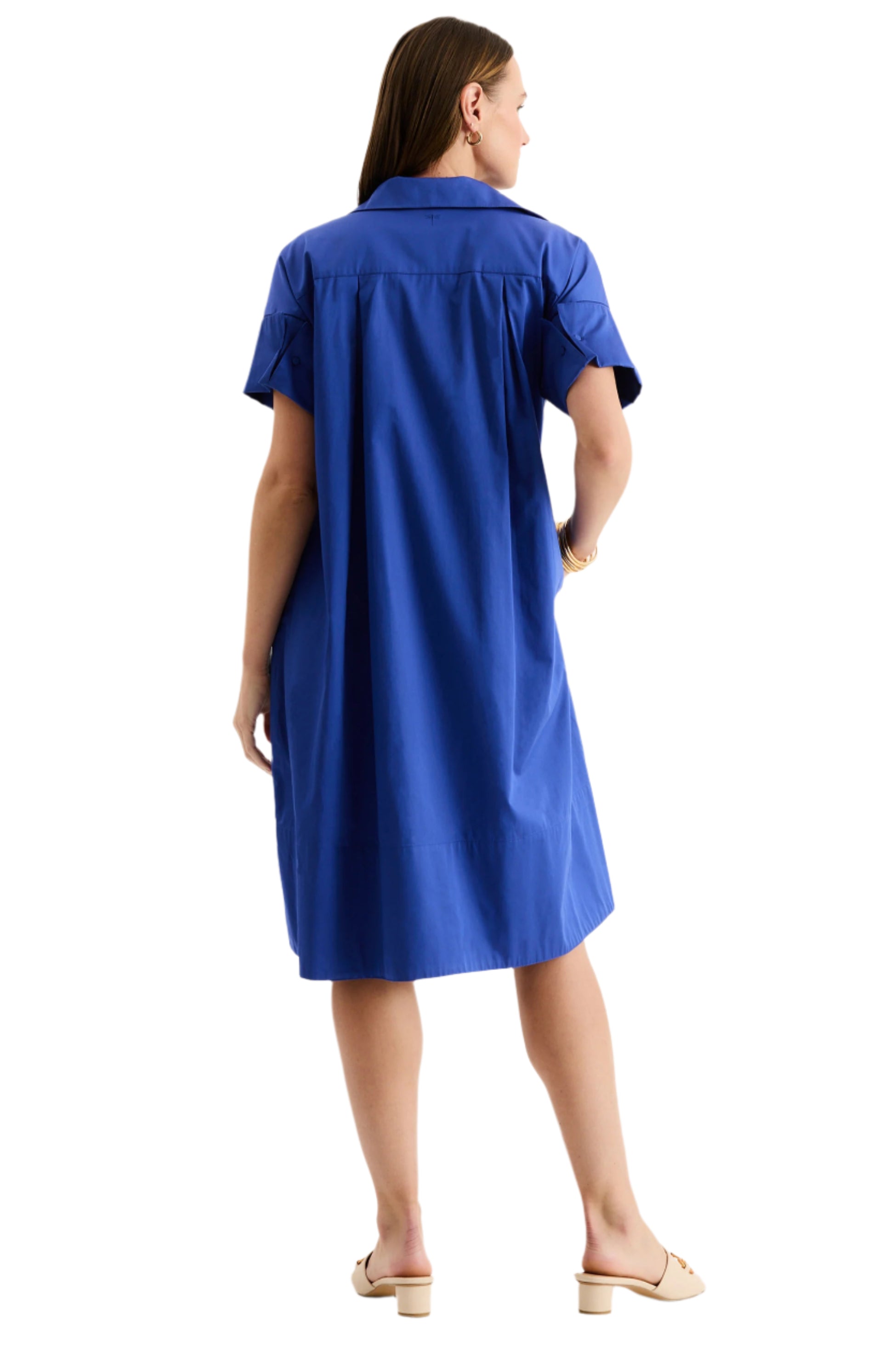Addie Cotton Midi Shirtdress – Back – Ella Where She Shops