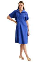 Addie Cotton Midi Shirtdress – Front – Ella Where She Shops