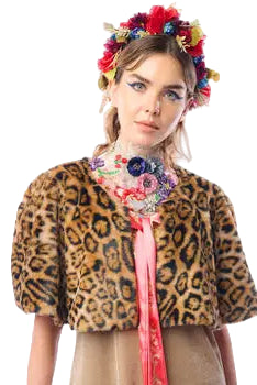 Aratta Grace Kelly Reversible Fur Cape leopard ella where she shops