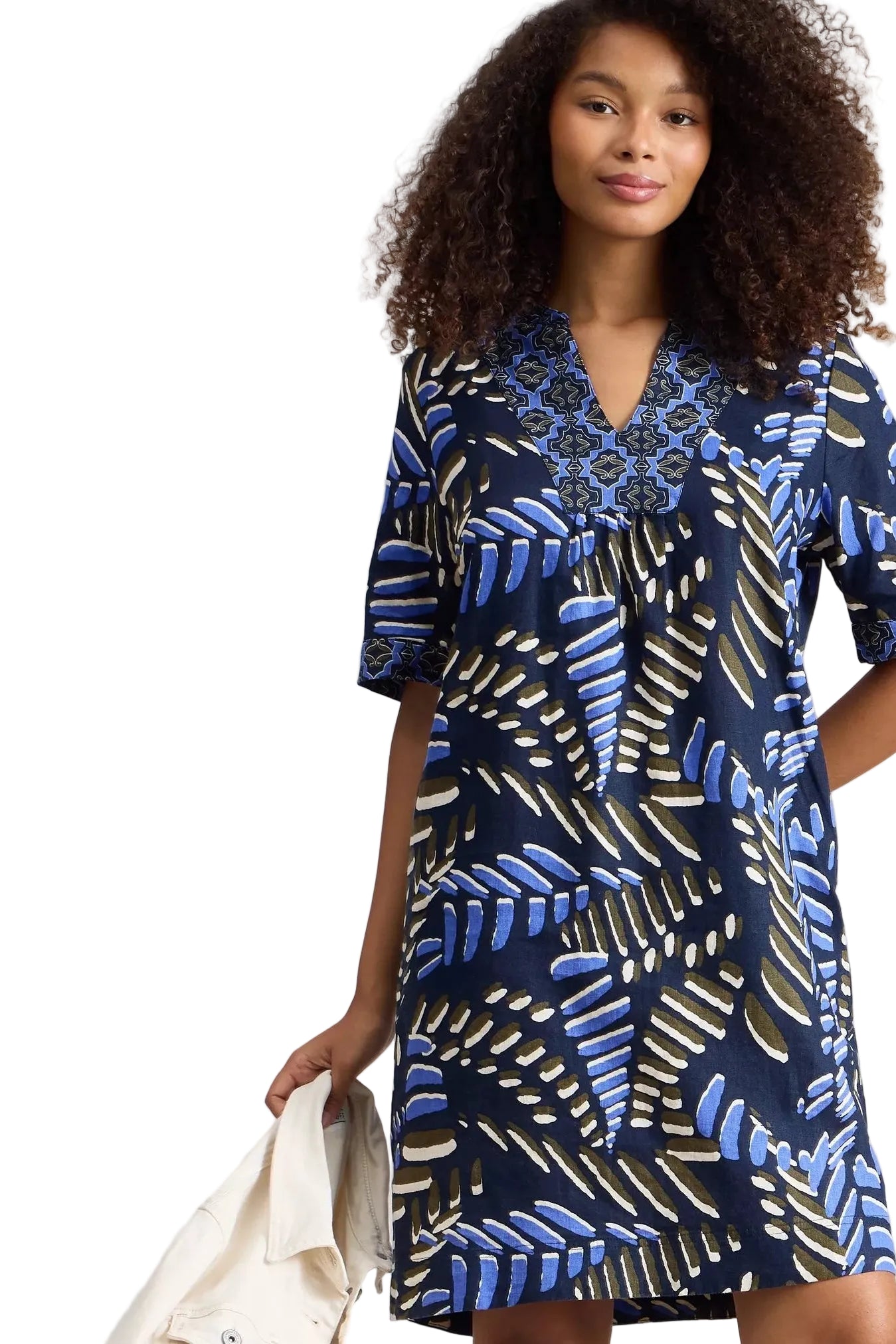 Ash Linen Blend Dress ella where she shops