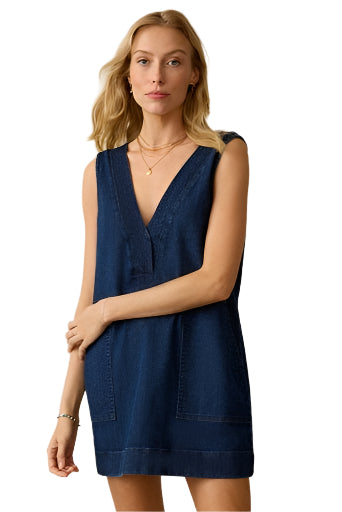 Azure Dress – Dusk Dive Wash – Front – Ella Where She Shops