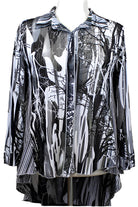 B&W High Low Tunic – Front – Ella Where She Shops