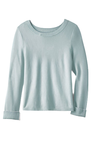 Baby Garter Crew Neck Sweater - Tarli - Ella Where She Shops