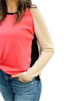 Baseball Sweater – Flamingo Front – Ella Where She Shops
