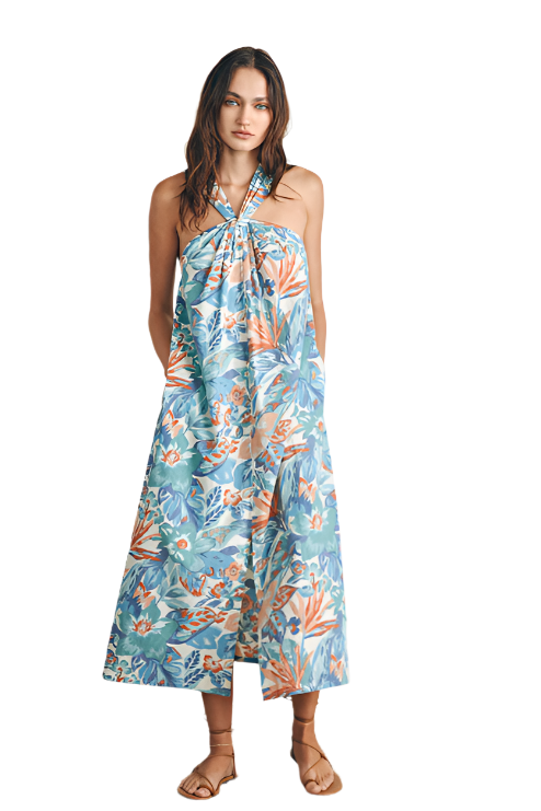 Bay Twist Dress – Paradise Front – Ella Where She Shops