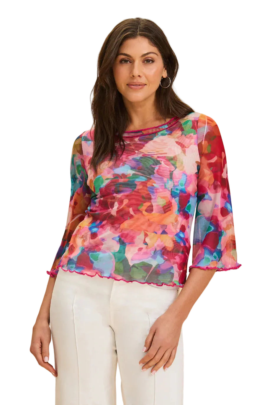 Bell Sleeve Boat Neck Top, Stephanie ella where she shops