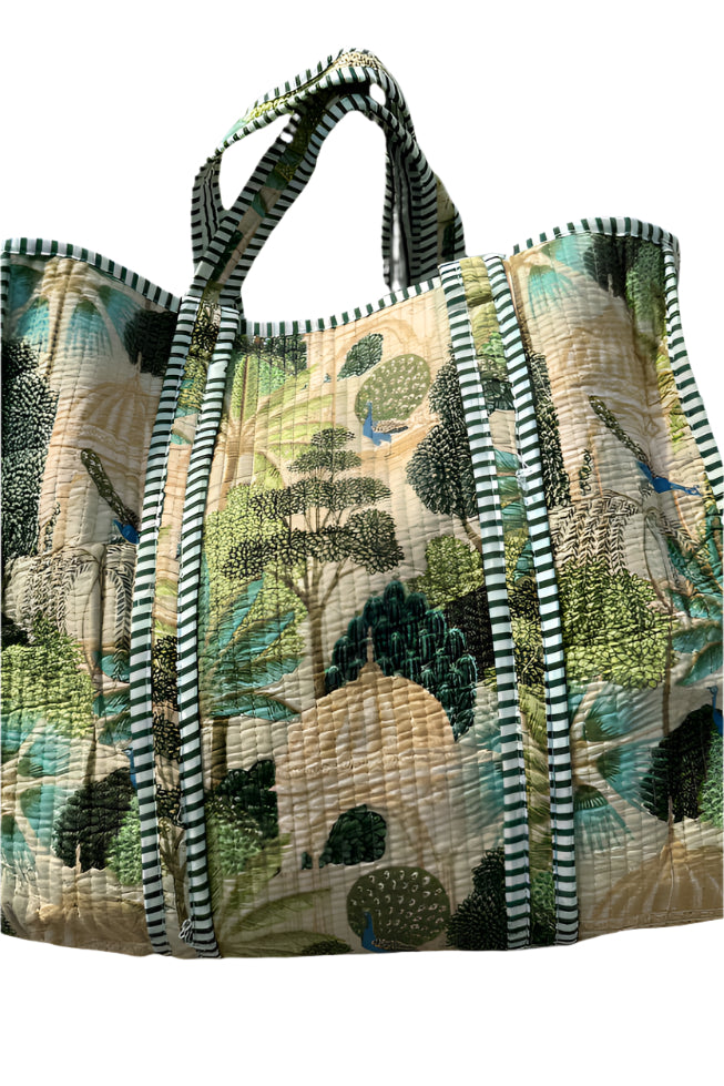 Block Print Cotton Quilted – Front – Ella Where She Shops