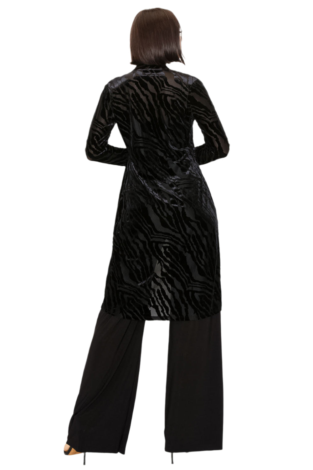 Burnout Duster Jacket Back - Ella Where She Shops