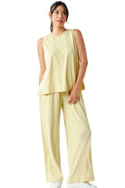 Coastline Cotton Blend Pant Set Whitfield & Co.