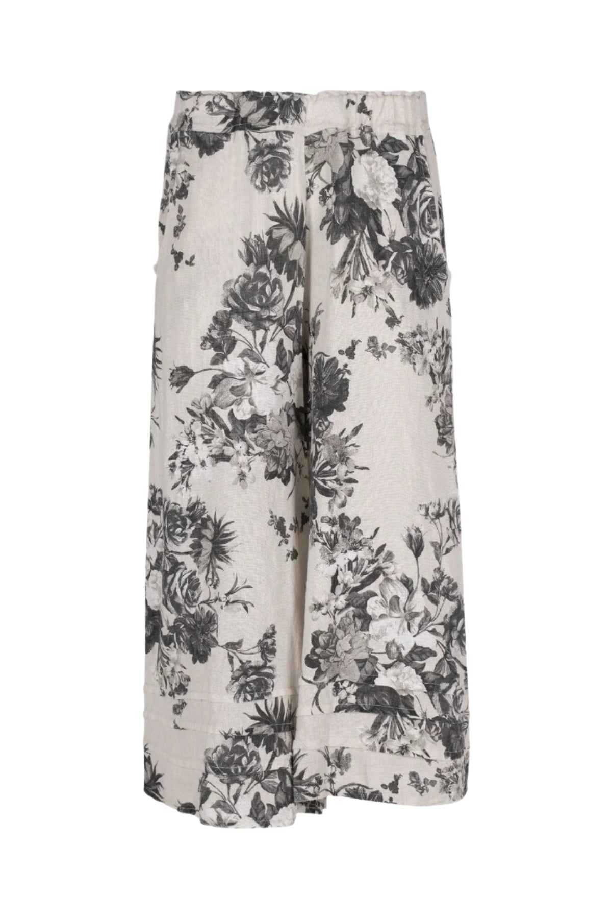 Coconut Blooms Linen Pant – Front – Ella Where She Shops
