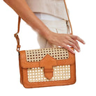 Convertible Clutch With Leather Trim