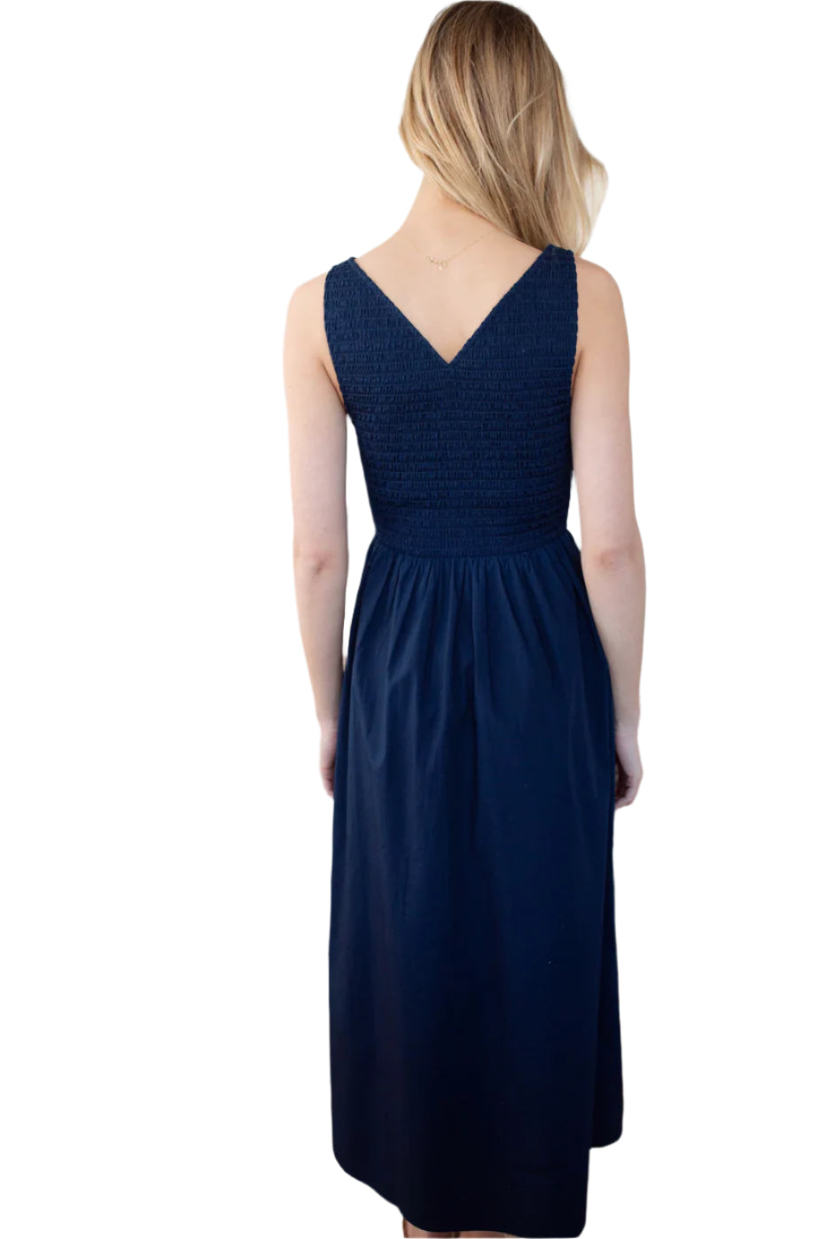 Cora Dress – Navy – Back – Ella Where She Shops
