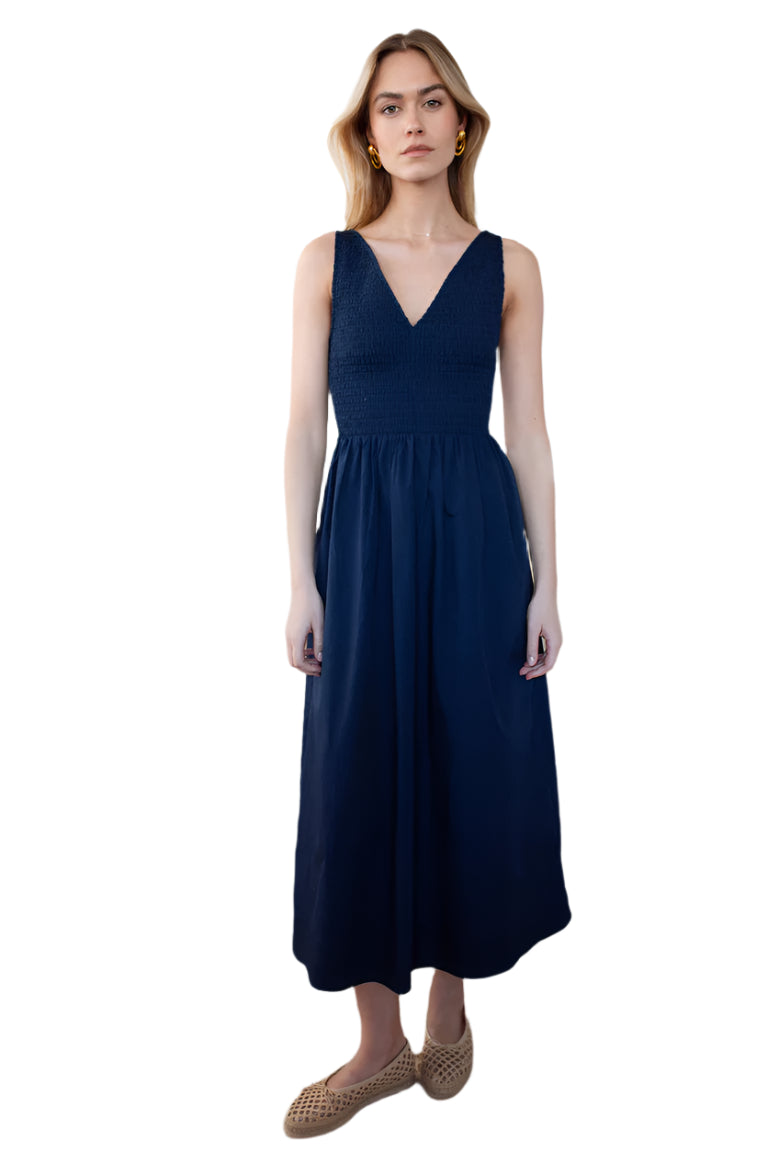 Cora Dress – Navy – Front – Ella Where She Shops