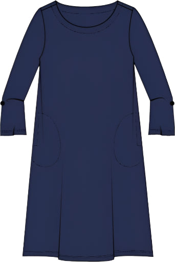Core Travel City Dress - Navy - Ella Where She Shops