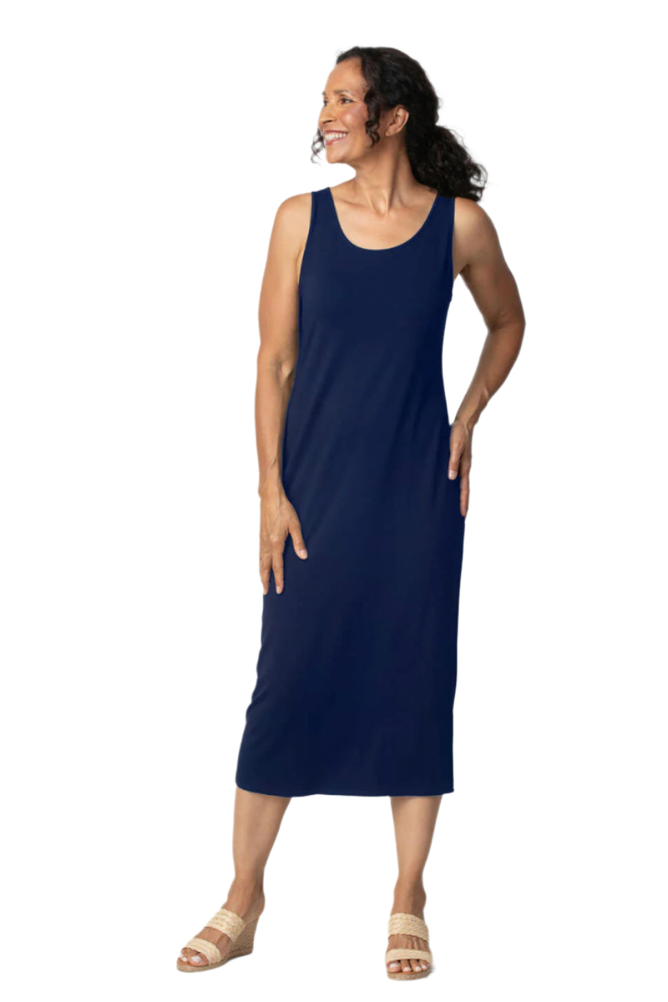 Core Travel Knit Everything Dress - Navy - Ella Where She Shops