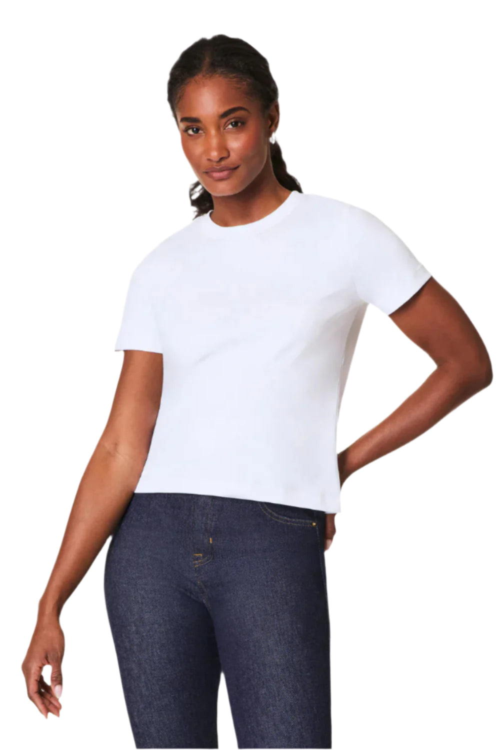 Cotton Crewneck Tee – Front – Ella Where She Shops