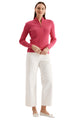 Cotton Ribbed Cardigan – Hot Pink – Ella Where She Shops