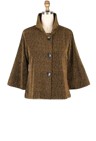 Cropped Sparkle Jacket gold ella where she shops