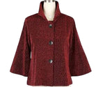 Cropped Sparkle Jacket red ella where she shops