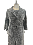 Cropped Sparkle Jacket silver ella where she shops