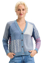 Denim Jean Cardigan – Front – Ella Where She Shops