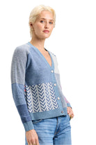 Denim Jean Cardigan – Side – Ella Where She Shops