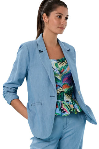Denim Linen Blazer Ella where she shops