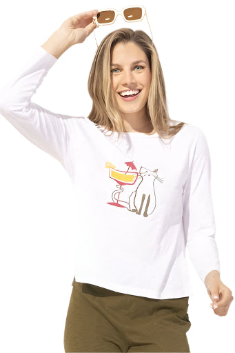 Destination Kitty boxy Tee Ella where she shops