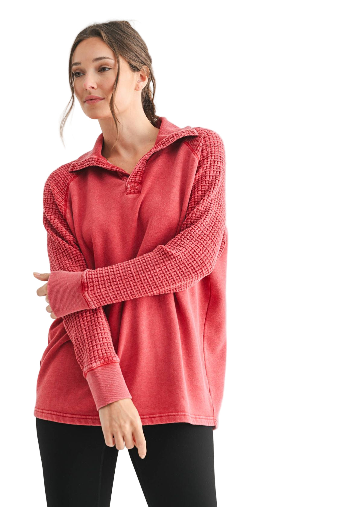 Duality_Waffle_Knit_Henley_ella_where_she_shops