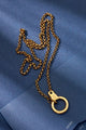 Round Link Necklace with Cuff Keeper 18"