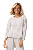 Embroidered Applique Boxy Tee Ella Where She Shops