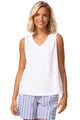 Embroidered Applique V Tank Ella Where She Shops