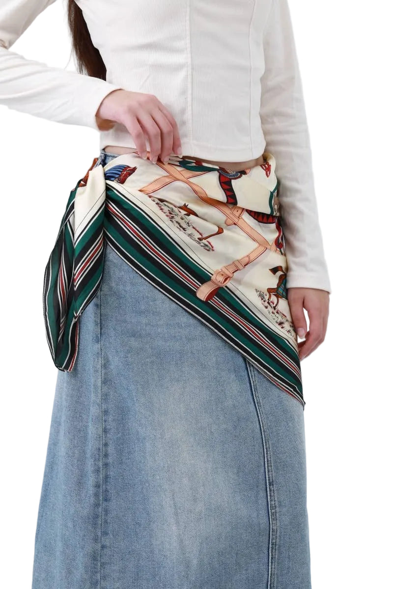 Equestrian Silk-style Bandana ella where she shops