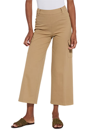 Erin West Utility Wide Leg Crop olive tint ella where she shops